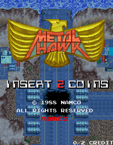 Metal Hawk Title Screen
